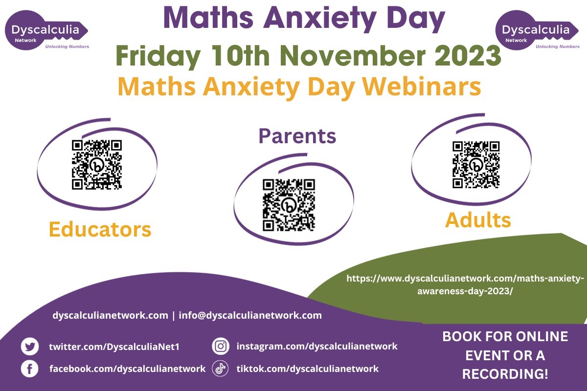Last chance! 

We hope to see you there! 

#mathsanxietyday #mathsanxiety