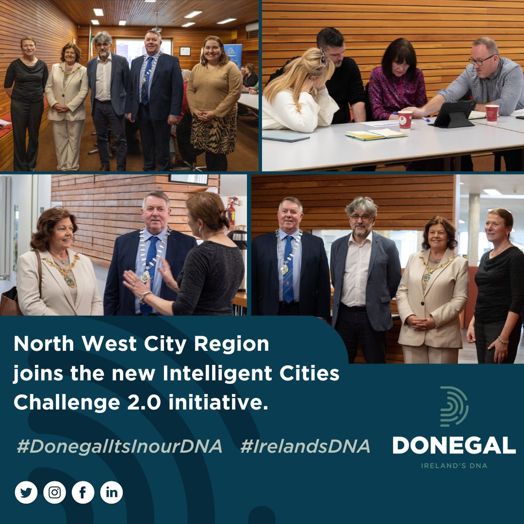 The North West City Region is one of 64 cities &amp; city regions around Europe to join the new Intelligent Cities Challenge 2.0 initiative of the European Commission focused on green &amp; digital transition.

More info: lnkd.in/eP-gbjaP

#DonegalItsInOurDNA #IrelandsDNA