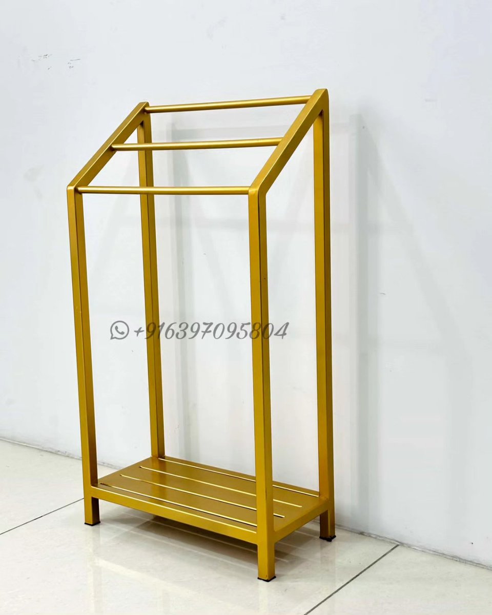 gco_goldencraft's tweet image. - GCO iron made Towel Hanger Stand with Golden Powder Coated Finish for interiors. 

#IronGoldTowelStand #BathroomDecor #HomeOrganization #ElegantDesign #GoldAccents #TowelStorage #InteriorDesign #HomeAccessories #FunctionalDecor #LuxuryHome #MetallicFinish #TowelRack