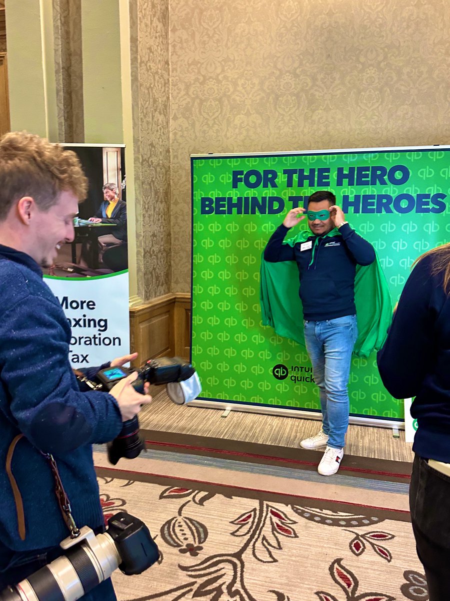 And we have an extra special treat for our heroes behind the heroes - a hero photo station!