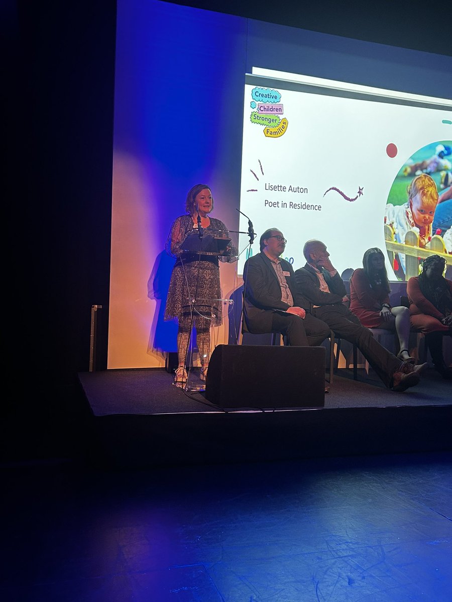 Rounding off the morning is poet and artist Lisette Auton with a wonderfully crafted lyrical essay inspired by todays events and discussions. “This is where the magic happens” 🥰 #CreativeChildrenStrongerFamilies
