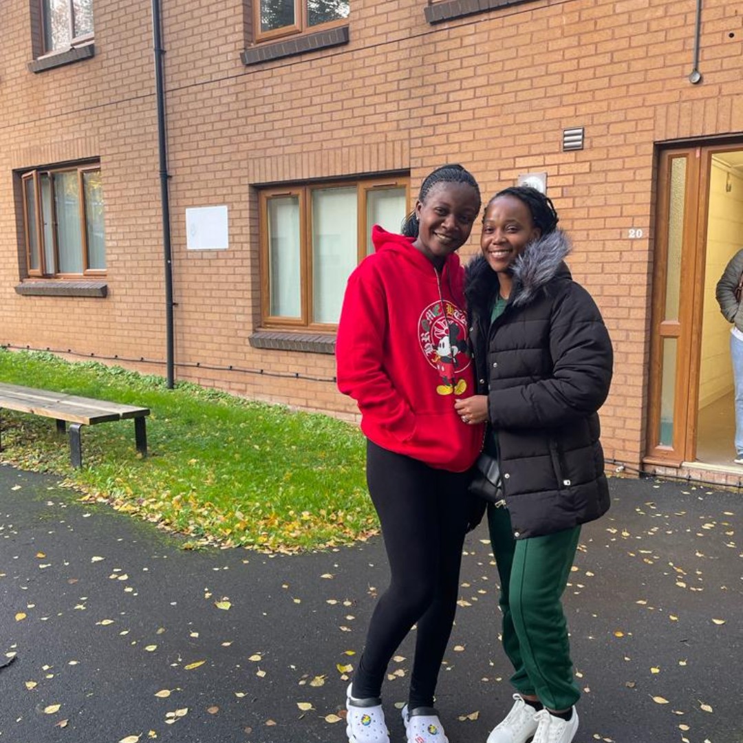 We love being able to see families reunite. 🥰 Nonde, one of our new nurse arrivals who landed last week, was reunited with her sister after not seeing each other for six months. 👩‍❤️‍👩 #SpecialMoment #Sisters #Reunited #Nurse #UKnurse #UKjobs #internationalrecruitment