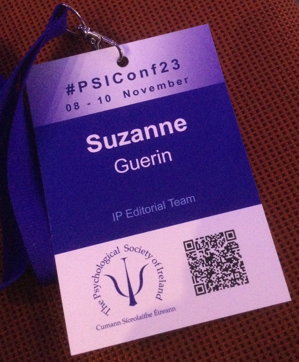 Did we mention we are at #PSIConf23? We are looking forward to identifying content for our Annual Conference feature in the December issue of The Irish Psychologist! Be sure to say hello if you are at conference!