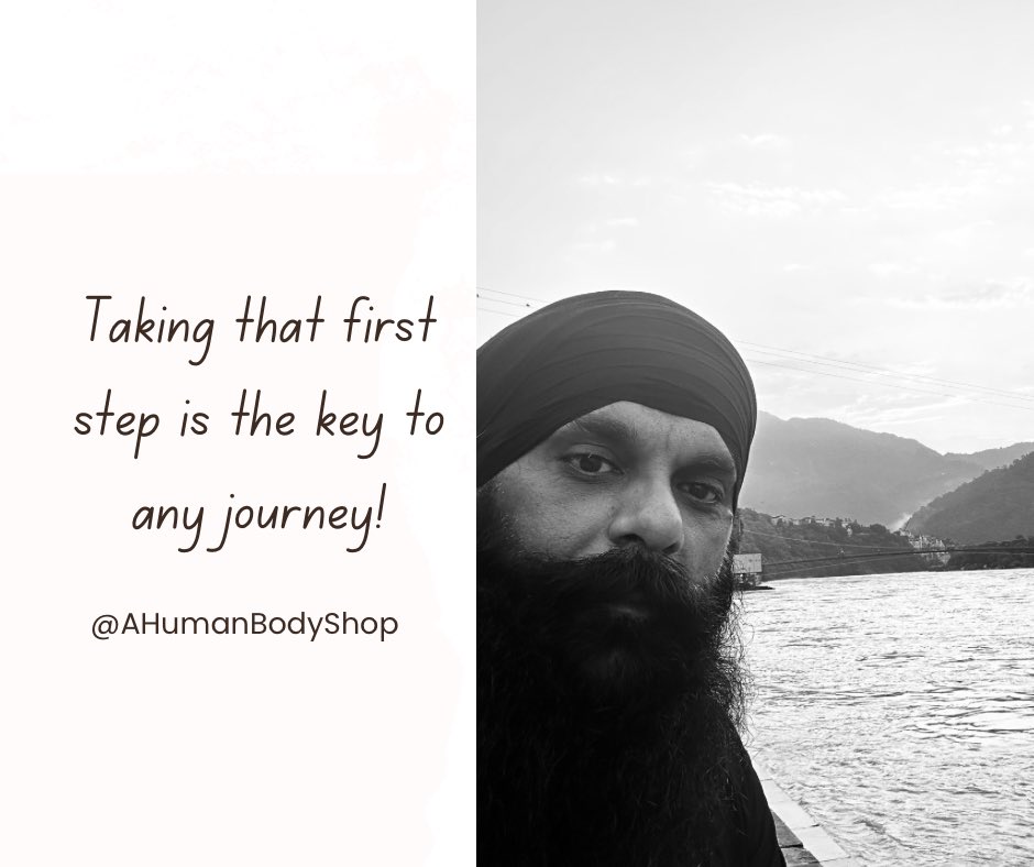 AHUMANBODYSHOP's tweet photo. Taking that first step is hard. #quote #quoteoftheday #AHumanBodyShop #day #energy #goodmorning #meditation #yoga #Motivaton #yogikawal #yogi https://t.co/RAMFdKwhiT