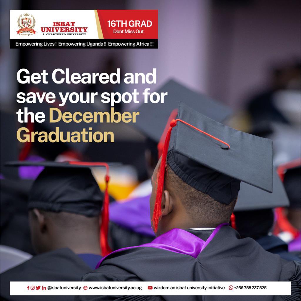 🎓📜 Attention, potential graduates! 📜🎓 Graduation Day is just around the corner, so don't forget to check off those crucial tasks: Clear academic and financial obligations ✔️ Verify your academic documents, including your name 📝 Complete these steps ASAP to ensure your…