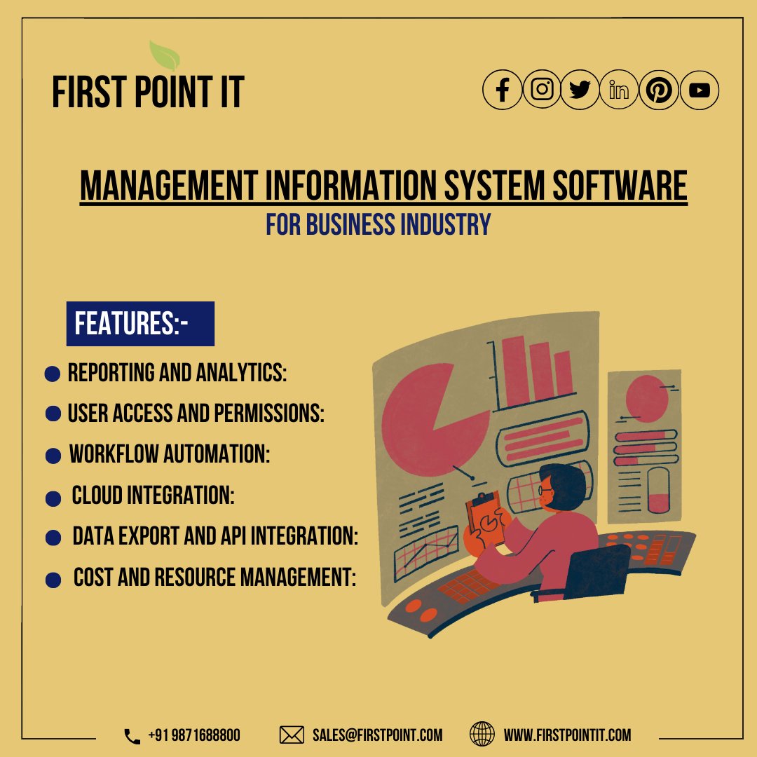 itcompanyindiaa's tweet image. "Management Information System (MIS) Software "MIS software plays a pivotal role in helping organizations efficiently manage and analyze data to make informed decisions.#IMS #softwaredevelopments
#softwaredevelopers #softwaresolutions #softwarecompany #softwarecompanies