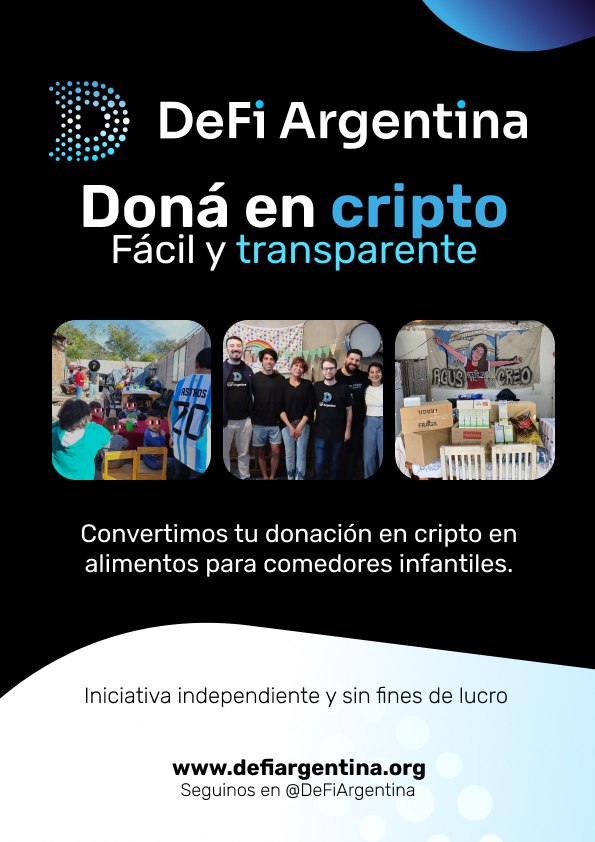 MilsteinmAb's tweet photo. ¿Mañana arranca #LABITCONF y no tenes ticket? 😯

¡Conseguilo con un GRAN descuento! ✨

Doná 5 $USDT* a @DefiArgentina y obtenes:
- 1 ticket para @labitconf 🎟
- 1 POAP para sorteos 🎉

Todo lo recaudado se convertirá en alimentos para los comedores que asistimos 🙌 https://t.co/YPD68rhkce
