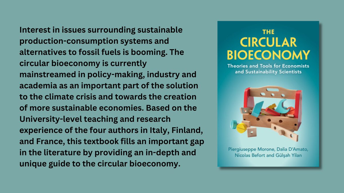 Cambridge University Press Bookshop (@cupbookshop) on Twitter photo 5/5 New Books: The Circular Bioeconomy - Theories and Tools for Economists and Sustainability Scientists, by Piergiuseppe Morone, <a href="/SustainUnitelma/">SUSTAIN Unitelma Sapienza</a>, <a href="/BiT_RG/">BioeconomyTransition</a>,
<a href="/Dalia_DAmato/">Dalia D'Amato</a>, <a href="/helsinkiuni/">University of Helsinki</a>, <a href="/NicoBefort/">Nicolas Befort</a>, <a href="/NEOMAbs/">NEOMA Business School</a>, Gülşah Yilan, <a href="/SapienzaRoma/">Sapienza Università di Roma</a>
cambridgebookshop.co.uk/products/the-c… 5/5 New Books: The Circular Bioeconomy - Theories and Tools for Economists and Sustainability Scientists, by Piergiuseppe Morone, <a href="/SustainUnitelma/">SUSTAIN Unitelma Sapienza</a>, <a href="/BiT_RG/">BioeconomyTransition</a>,
<a href="/Dalia_DAmato/">Dalia D'Amato</a>, <a href="/helsinkiuni/">University of Helsinki</a>, <a href="/NicoBefort/">Nicolas Befort</a>, <a href="/NEOMAbs/">NEOMA Business School</a>, Gülşah Yilan, <a href="/SapienzaRoma/">Sapienza Università di Roma</a>
cambridgebookshop.co.uk/products/the-c…