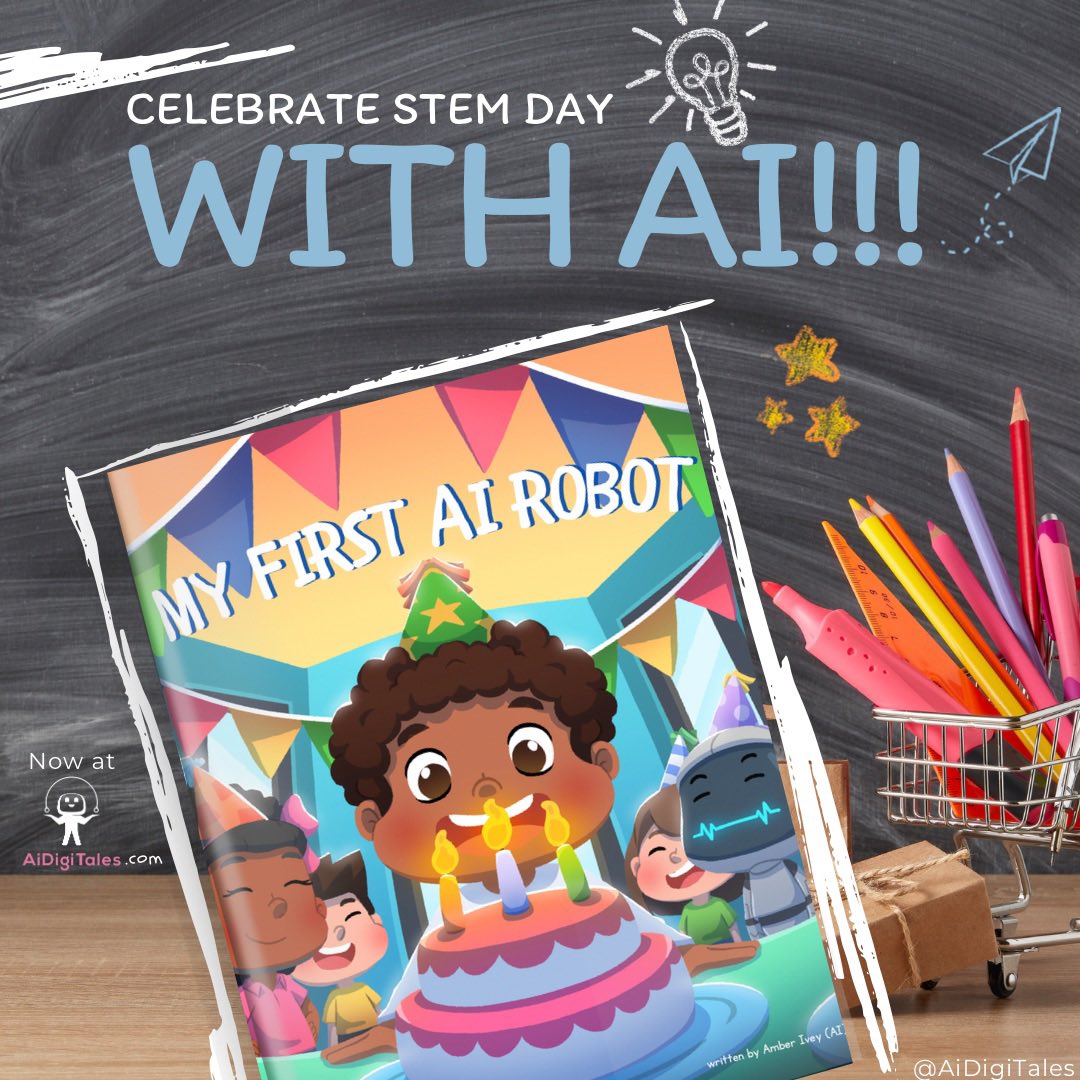 Looking for a kid's gift? Check out my new book, "My First AI Robot" for a fun AI learning experience. Great for ages 3-5.

Get or gift a copy at: aidigitales.com

#STEMDay #AI #myfirstairobot #artificialintelligence #gpt #gpt3 #gpt4 #AIforKids #STEMeducation #kidsbooks