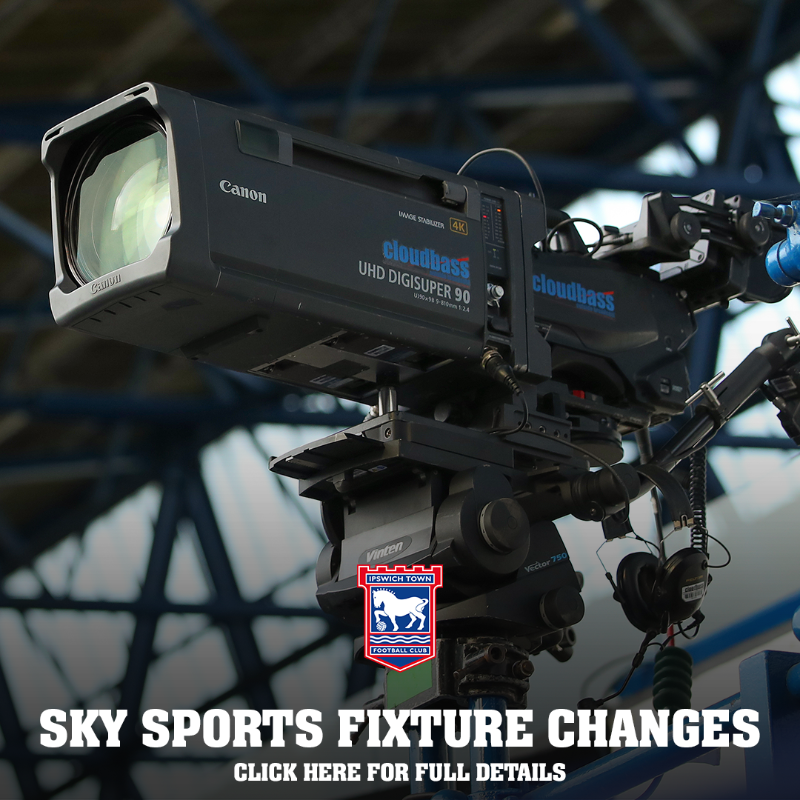 IpswichTown's tweet photo. 📺 Town's trip to Leeds United on Saturday, 23 December will now kick off at 12.30pm.

There is also a change for the Boxing Day visit of Leicester City. 🦊

#itfc