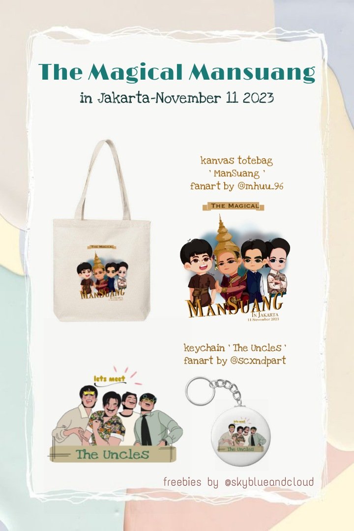 Skybluencloud's tweet photo. >Freebies<
 ✨The Magical Mansuang in Jakarta✨

📍The Kasablanka Hall
📆November 11 2023
⏰TBA

Thanks to @mhuu_96 and @scxndpart for letting me use your artwork 🫶🏻

Just say hi and get it.
Limited quantity ,so first come first get 🙏🏻
See you 😊

#MagicalMansuangJKT #ManSuang https://t.co/JXzhVf0BMX