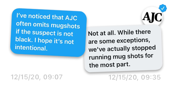 How would @KaeAnneParris fix Atlanta? Publishing mugshots doesn’t build community. And community makes life in Atlanta infinitely better. It’s time for the AJC—and the rest of ATL media—to end this harmful practice. tinyletter.com/GeorgiaBrewsle…