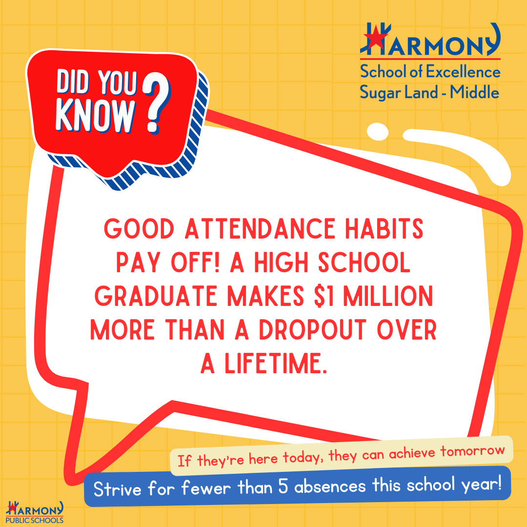 📝 The most important lesson we can teach our children is the value of attendance. Set them up for success! 💯 #AttendanceEducation #AttendanceGoals #TeachTheValue #SchoolAttendance