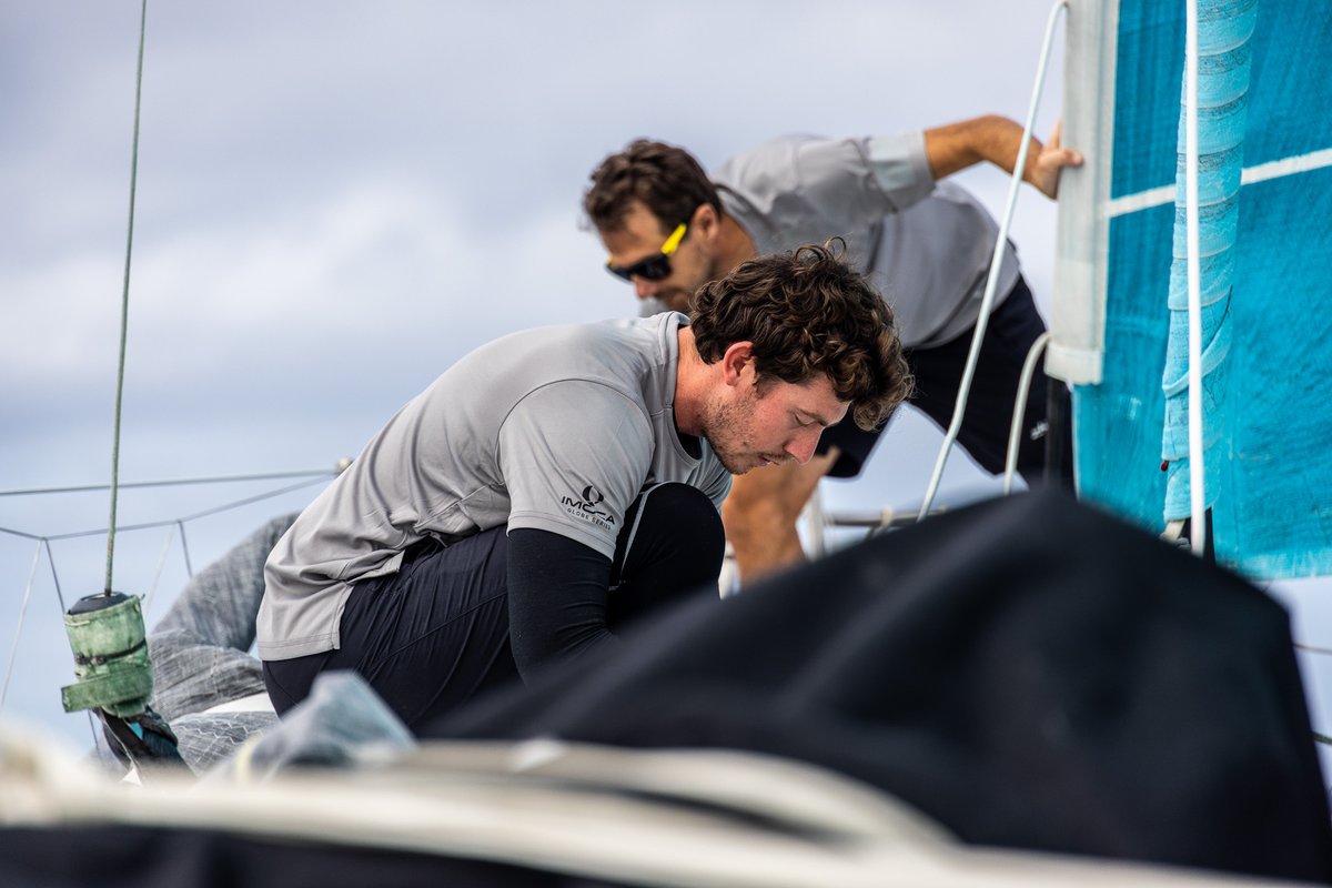 James Harayda and Stéphane Le Diraison battling the elements in the Défi Azimut 📷📷...exciting racing in tough conditions!
~
#jetconnectivity #offshoresailing #lorientlabase #IMOCA #gogentoo