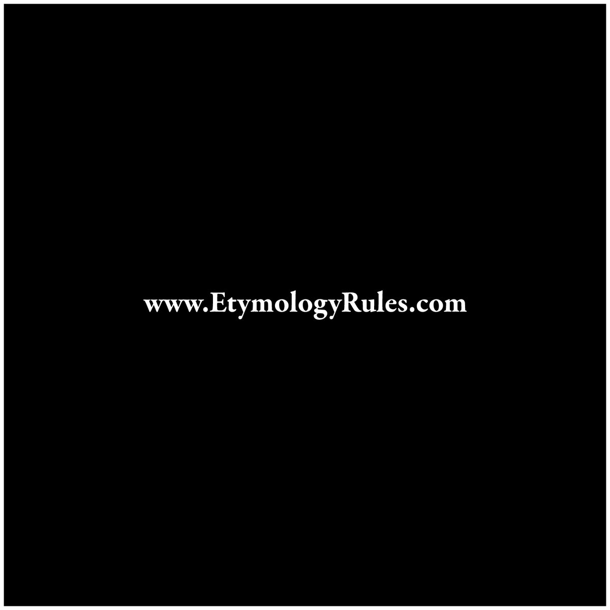 EtymologyRules tweet picture