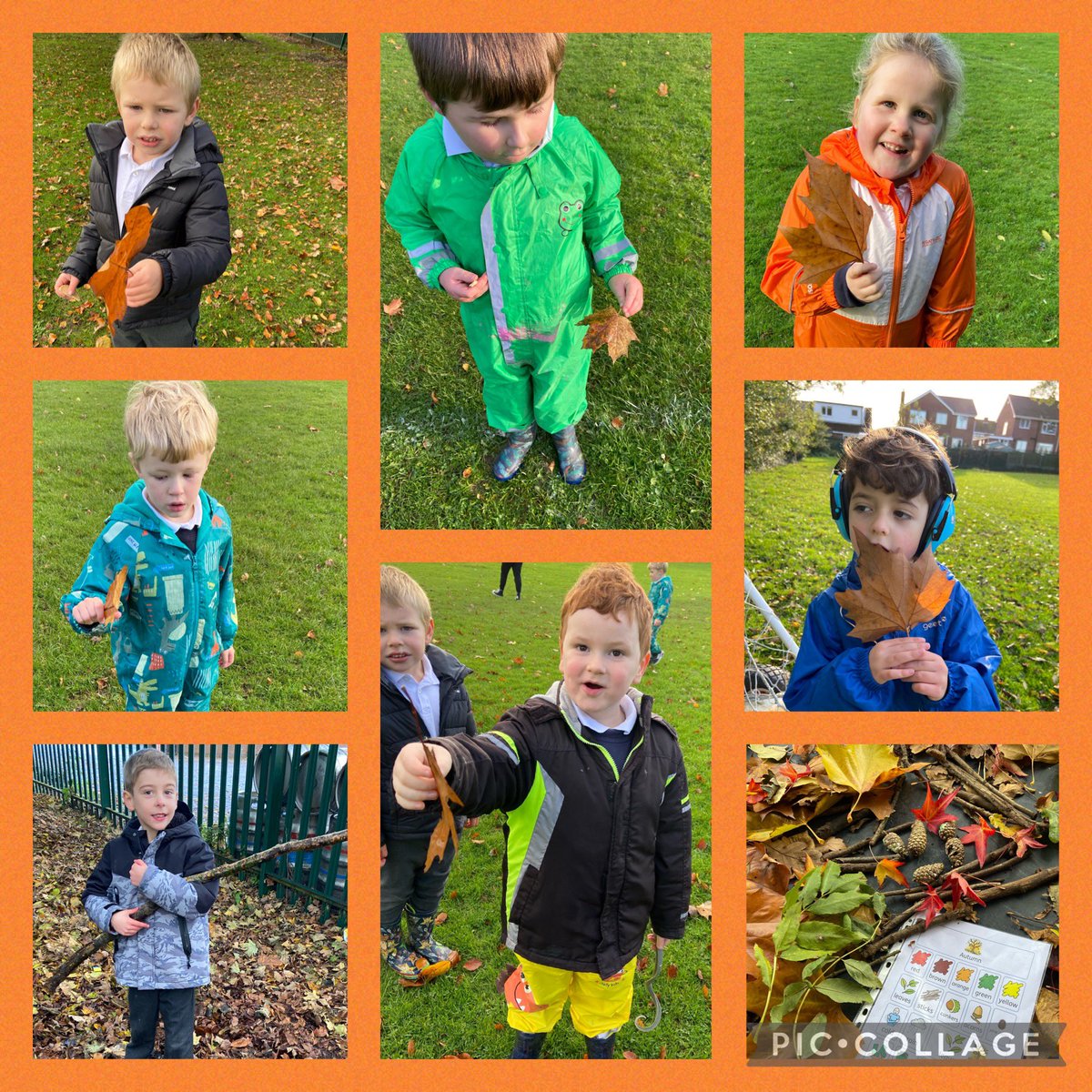 This morning, we had a lovely walk around the school grounds. We did a great job of finding signs of Autumn. Well done! 🍁🍃🍂<a href="/BarntonMissR/">Miss Rutter</a> @BarntonMrsDT