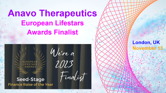 We are honored to be finalists for the Seed-Stage Finance Raise of the Year at the 2023 <a href="/LSXLeaders/">LSX Leaders</a> #lifestarsawards in London on November 13.

Learn more at anavotx.com and bit.ly/3Mqtq8y