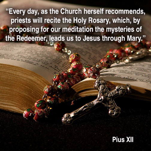 CatholicActions's tweet image. #Rosary #PiusXII #Catholic