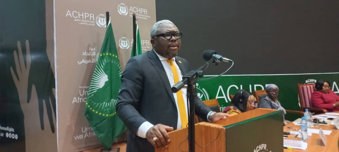 WhiteBearCOMM's tweet photo. The Closing Ceremony of the 77th Ordinary Session of the ACHPR is being held at the Arusha International Conference Center &amp; has been running for 20 days. Uganda's delegation was led by the Deputy Attorney General Jackson Kafuuzi Karugaba. #WhiteBearNews #ACHPR77 #HumanRights https://t.co/Xs5954GiFQ