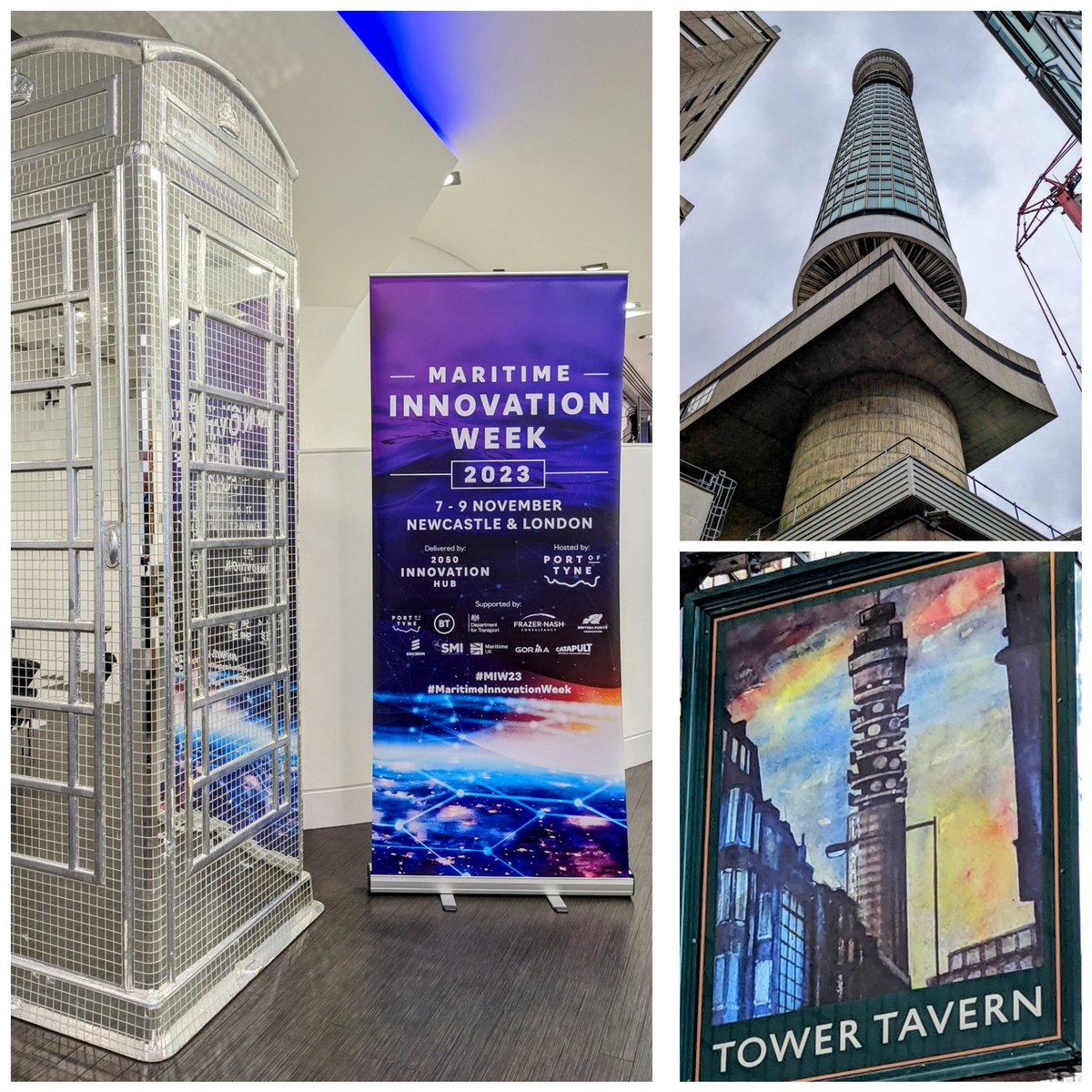 At the iconic @bttowerlondon to speak at #MIW23 #MaritimeInnovationWeek - looking forward to sharing some thoughts on the future of 5G, WiFi and Satellite Communications... #SmartPorts #IoT #DigitalTransformation