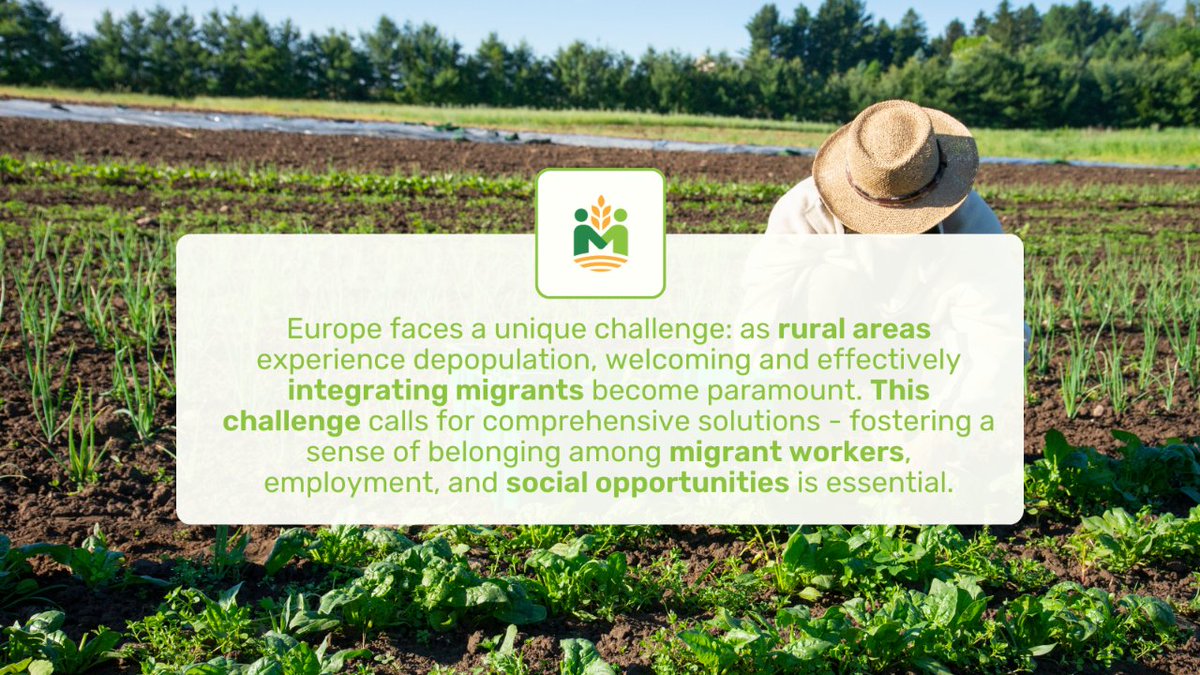 #DYK Europe faces a unique challenge❓ Integrating migrants amid rural depopulation. 

Discover how #MILIMAT project aims to empower #migrants, bridging the gap between them, #ruralcommunities & skilled labor at milimat.eu 🤲 🌱

#MigrantWorkers #SocialIntegration