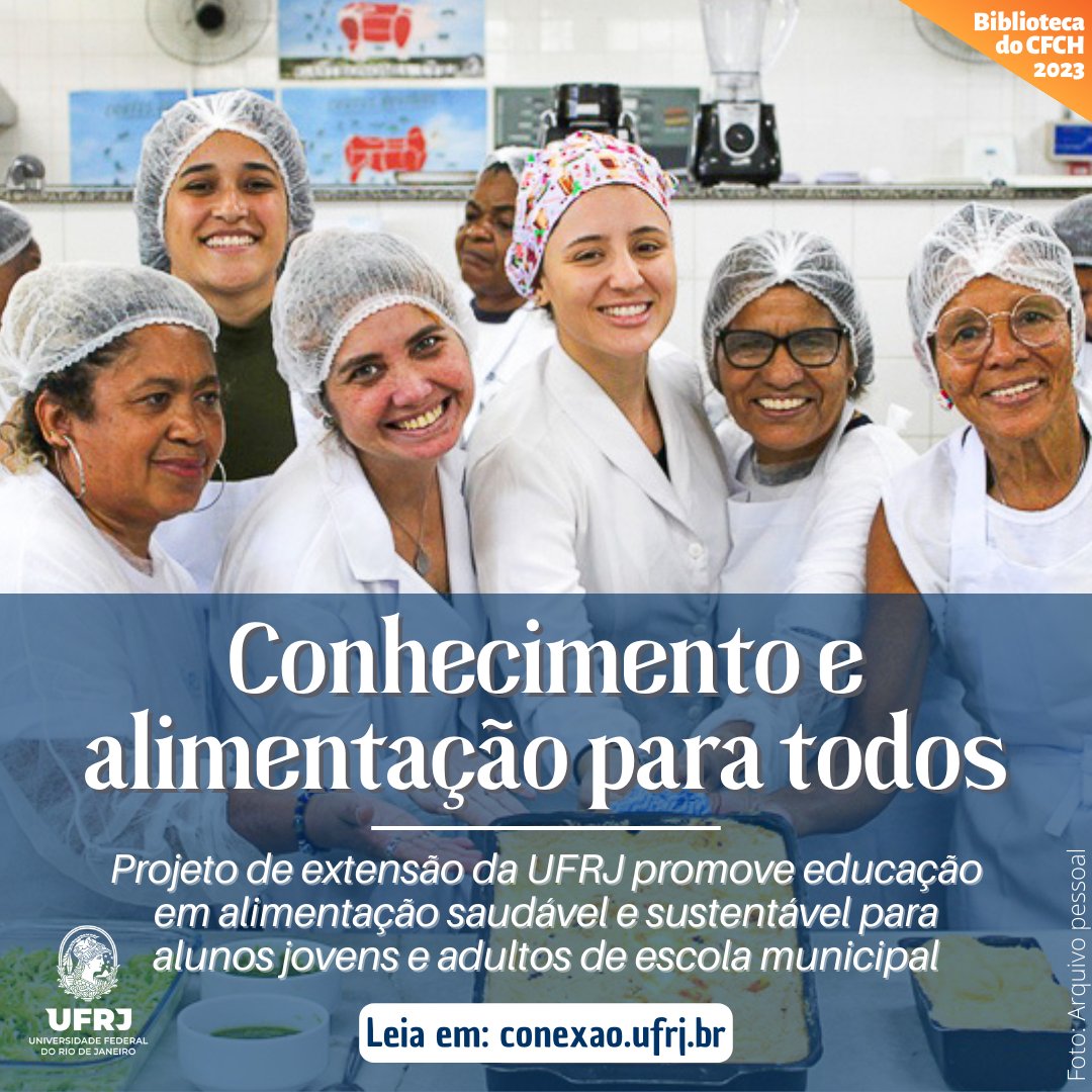 BibECOCFCH's tweet photo. Conhecimento e alimentação para todos

Projeto de extensão da UFRJ promove educação em alimentação saudável e sustentável para alunos jovens e adultos de escola municipal.

Leia: https://t.co/e0UIurtQB4

Texto de Julia Mendes.

 #bibliotecadocfchufrj  #educacao
 @feducacaoufrj https://t.co/dULsIOpDqr