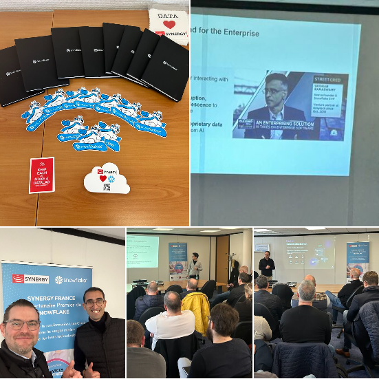 Synergy_France's tweet photo. Le user Group @SnowflakeDB  chez SYNERGY FRANCE s'est déroulé mardi 7 NOVEMBRE .

Merci à tous de votre présence, votre enthousiasme et pour ces échanges enrichissants

A très vite ! 😉 https://t.co/vAHMFkV8Eh