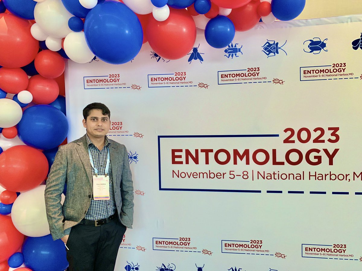 Rajendra_Ento's tweet photo. My first @EntsocAmerica meeting was great. I am grateful for the chance to deliver oral and poster presentations and connect with distinguished entomologists. #EntSoc23 https://t.co/WFZrKS604u