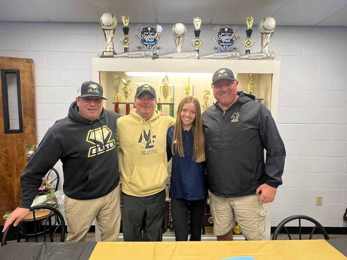 NEEliteSoftball's tweet photo. Congrats to Brooke Gerry and her family on  signing her NLI to play softball and continue her studies at the University of Rhode Island!! 

A role model to many, Brooke has worked extremely hard over the years and we are so happy for her and proud of her.   Congrats Brookie!! https://t.co/YfGuV5AOAR