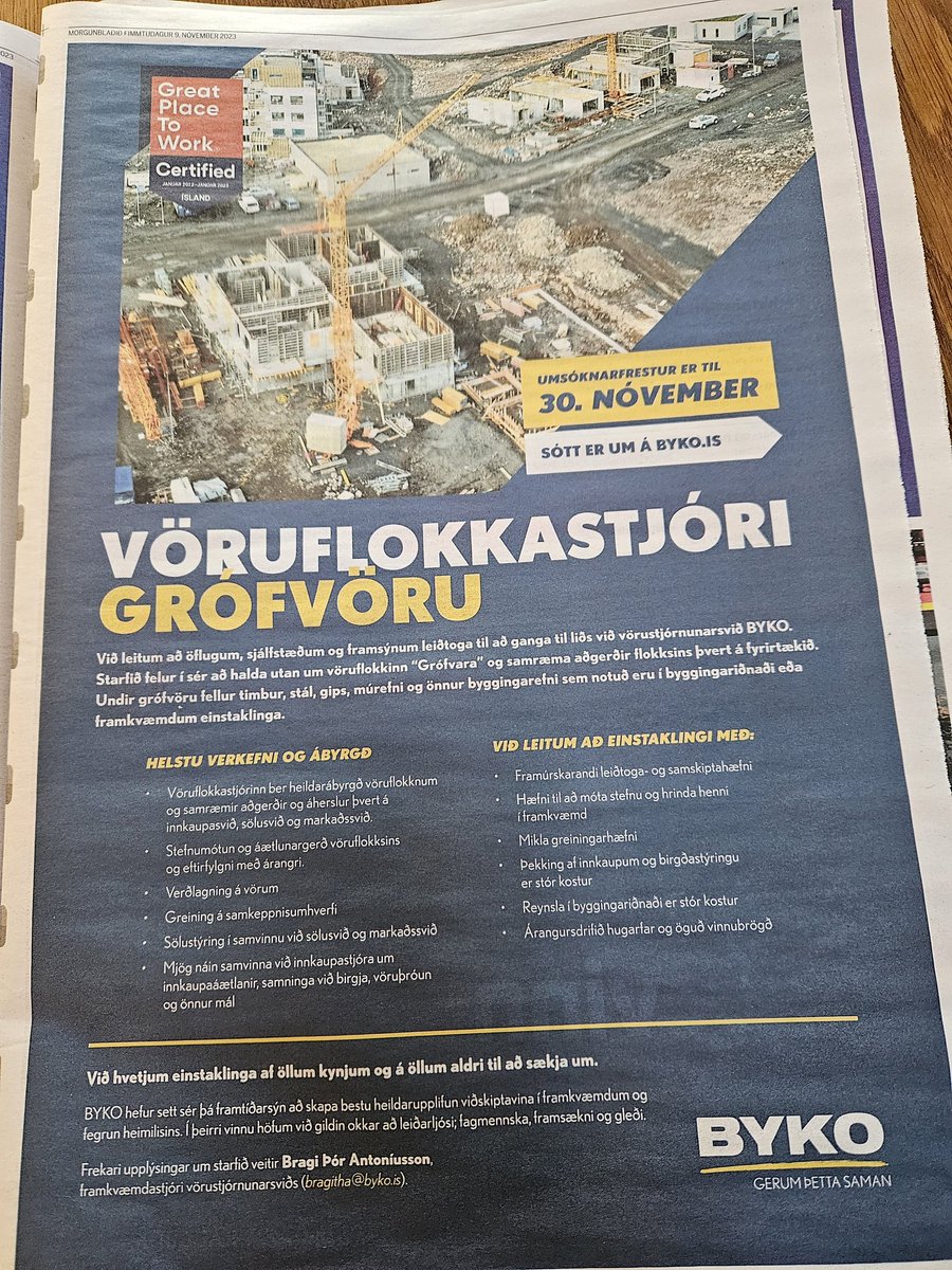 Ég held það þurfi sérútgáfu <a href="/hismid_hladvarp/">Hismið</a> til að ræða þetta starf og hvernig millistjórnendaköttur úr Borgartúninu myndi plumma sig í því. Bara 40-50 mínútur takk!