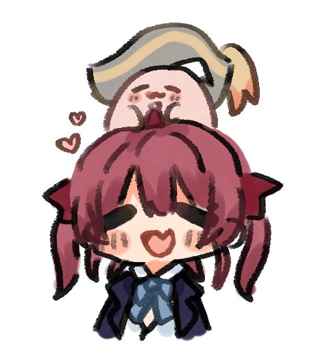 「houshou marine blush stickers」Fan Art(Latest)