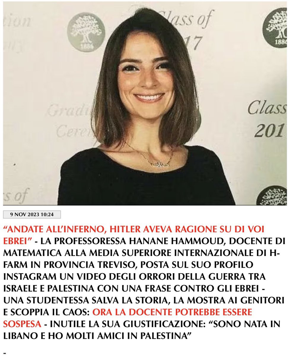 o_rig03's tweet photo. “Sono nata in Libano, dove invece di fare la docente di matematica alle medie avrei fatto la calza con un bellissimo velo sempre in testa. Invece vengo nel ricco Occidente, che schifo, esaltando una società dalla quale sono scappata”. 
Così era più credibile e veritiera. 
❤️🇮🇱 https://t.co/7t606ASs4D