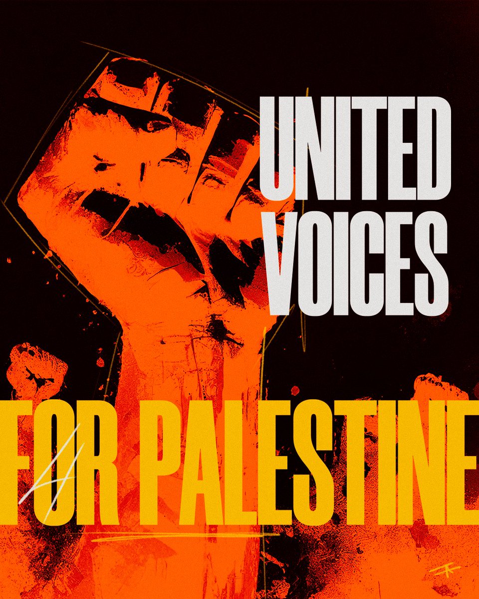 tarik00akin's tweet photo. united voices for Palestine.

#Palestine  #IsraelisaGenocidalState  #UnitedVoices https://t.co/GFl3vsTnsK