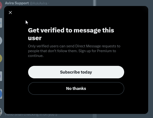 womtvuk's tweet photo. @AskAvira and just shows automation does not work when you just stated you can not message them on here as you must be subscribed to send a direct message. if they read the the post they would have seen that HAHAHAHAHA - let us add a picture to help them https://t.co/gY3s4uRXN7