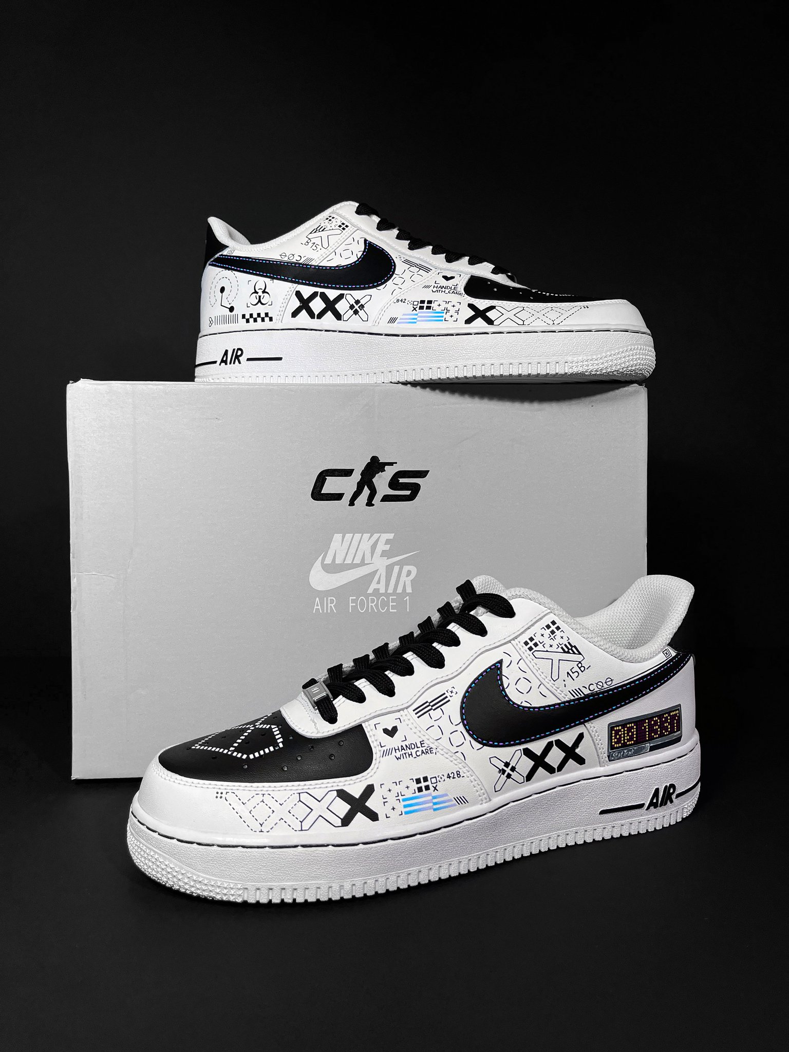 Custom air clearance force 1 writing