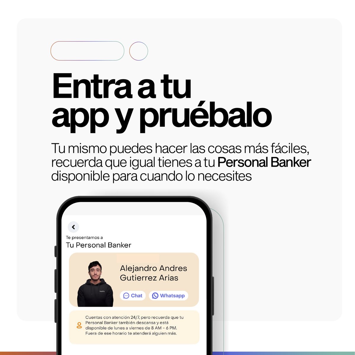¿Conocías a Sofía? 💁‍♀️ Tu asistente conversacional disponible 24/7 que te ayudará a gestionar tú mismo las solicitudes de tus productos desde tu app, ¡salúdala!