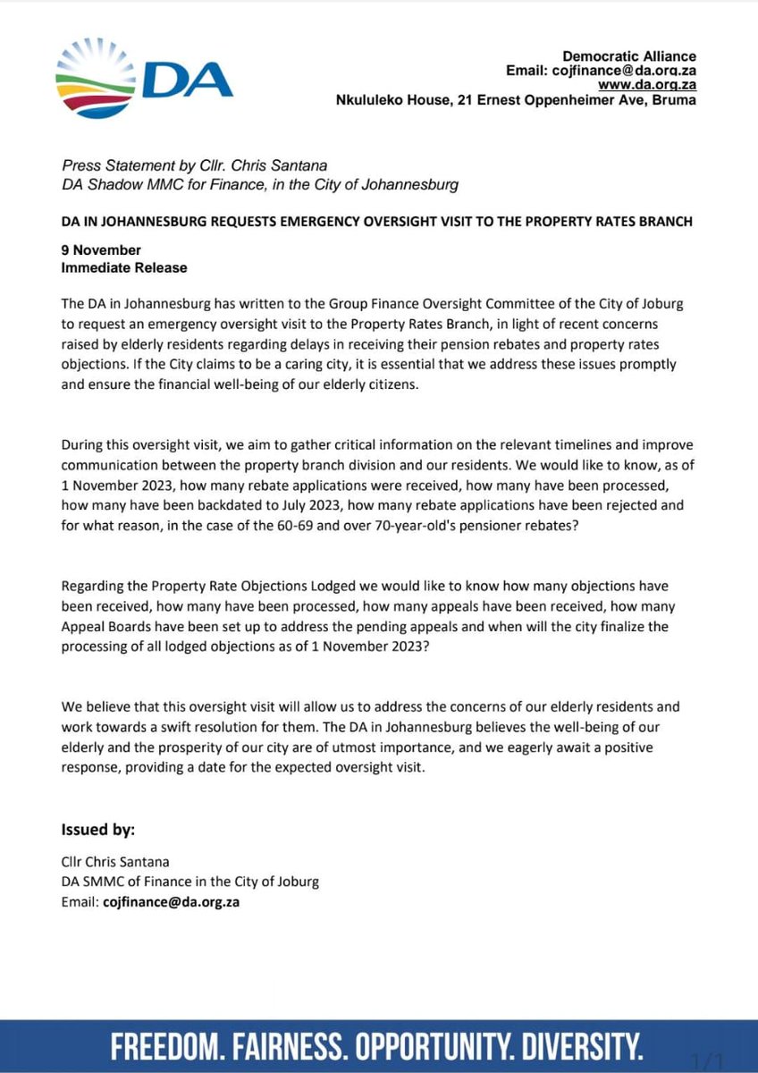 DA Joburg Caucus tweet media