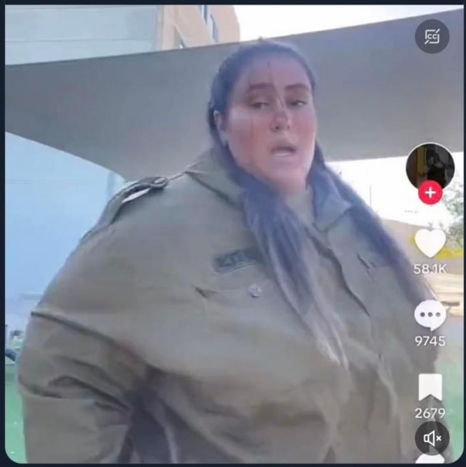 MMACASUALDUDE's tweet photo. TikTok Israeli soldier is advised to boycott McDonalds with Muslims as she doesn’t fit into Hamas tunnels. Although, it is a good strategy to avoid being taken as a hostage https://t.co/7gzoLEpqkL