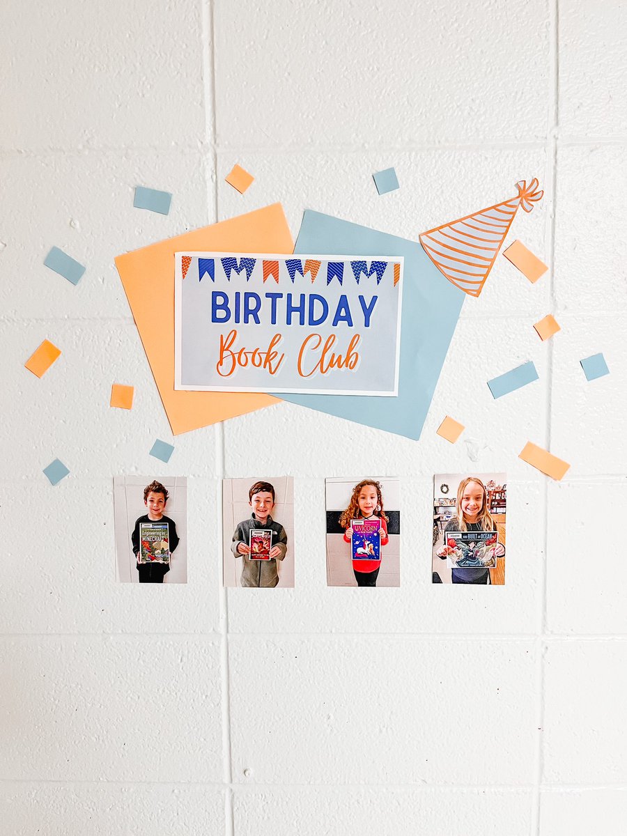 Birthday book club for last month! 🎉🎂📚 excited for these new books to hit the shelves!! 
-
-
<a href="/JohnstonJags/">Johnston Elementary</a> <a href="/CcsdMedia/">MediaCCSD</a>