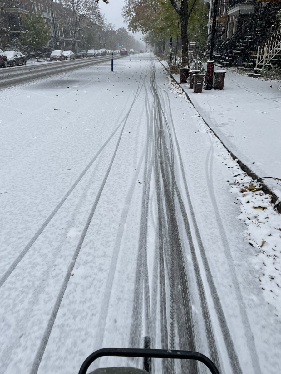 Encore et toujours, laisser sa trace. 

🚲 ❄️ 🚲 ❄️ 🚲