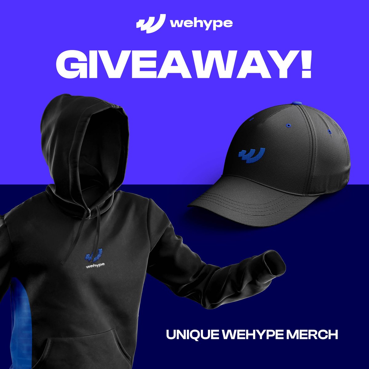 Wehype's tweet photo. 🚀 Win a Limited Edition Wehype Hoodie &amp; Cap 🚀

To enter:
🔹 Follow @Wehype 
🔹 Like and Re-tweet this post

One winner is randomly selected on November 23. Good luck!

* Hoodie available in L or XL
* Worldwide shipping https://t.co/21ctLhnITv