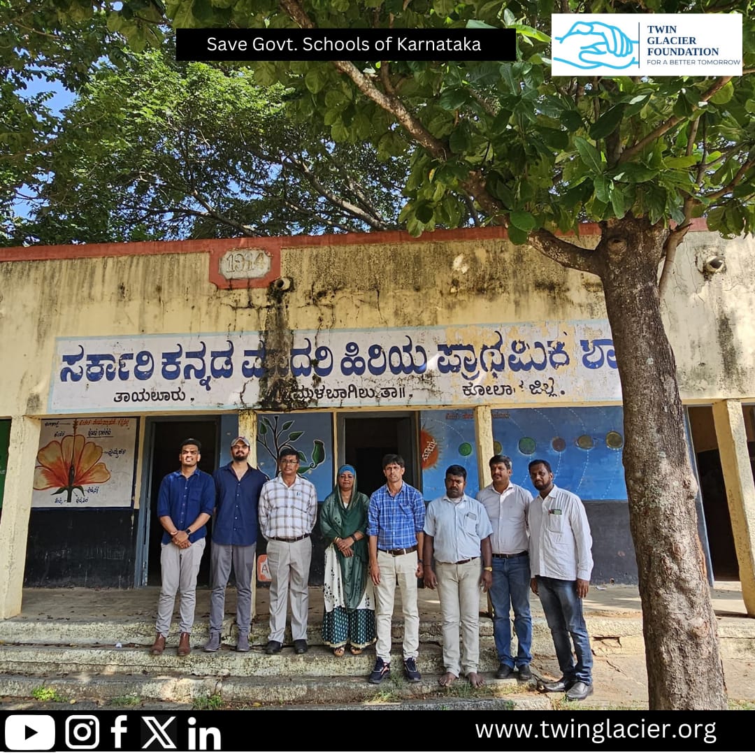 TwinGlacierFdn's tweet photo. Our "ನಮ್ಮ ಊರು, ನನ್ನ ಶಾಲೆ" campaign seeks schools in need of infrastructure improvements. "PROJECT HOPE" empowers individual donors and CSR corporates to uplift a Govt. school for 5 years. We've met the BEO of Mulbagal, Kolar, for MGHPS, Taylur. https://t.co/AJdKqUMiBp