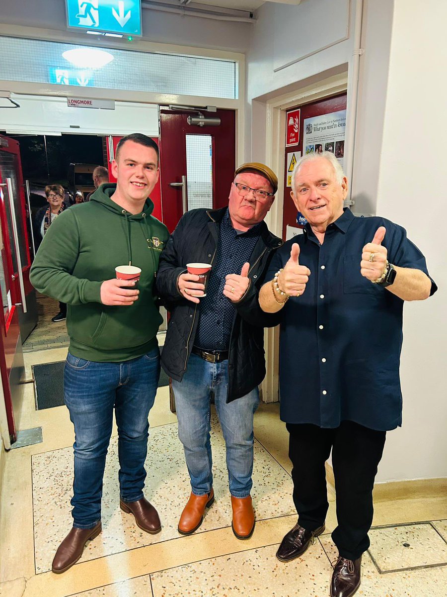 Washndash's tweet image. Not often you get three main men in one picture Big John, Wee bob and @ItsMeHugoD