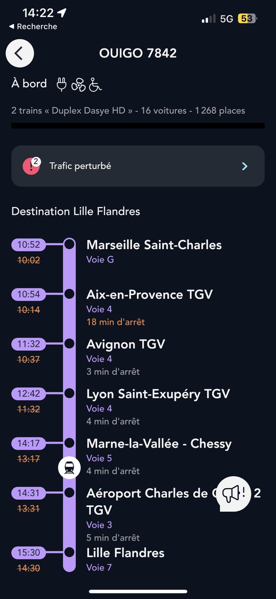 anthojmt's tweet photo. @SNCFVoyageurs @OUIGO  il faut vraiment m’expliquer certaines choses … train annoncé à 10h32 au départ suite à un bagage oublié.. part à 10h52 au final .. les 18min d’arrêt a Aix sont inexistants mais annoncés.. et annoncé 14h17 à Marne, ont y est toujours pas à 14h25🤦🏼‍♂️😂 https://t.co/9ZLAibQOu1