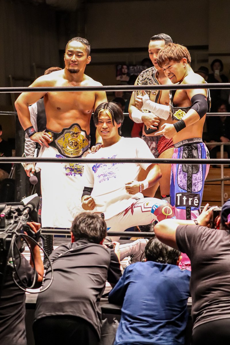 lion_highfly's tweet image. 23/11/9 #DragonGate 後楽園 
勇気ある者達
#TheGateOfEvolution2023 #吉岡勇紀 #菊田円 #ドラゴンダイヤ #田中良弥