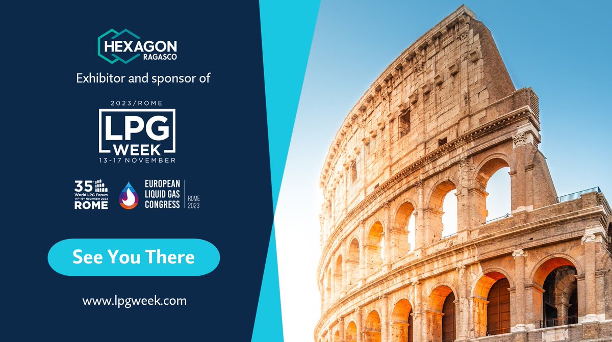 #LPGWeek starts this week! 👏 We are excited to be part of this annual landmark event as sponsors and exhibitors, meet our industry colleagues and make new acquaintances. You will find our stand right by the EE Stage! See you very soon in #Rome🌍
#LPG #compositelpgcylinders