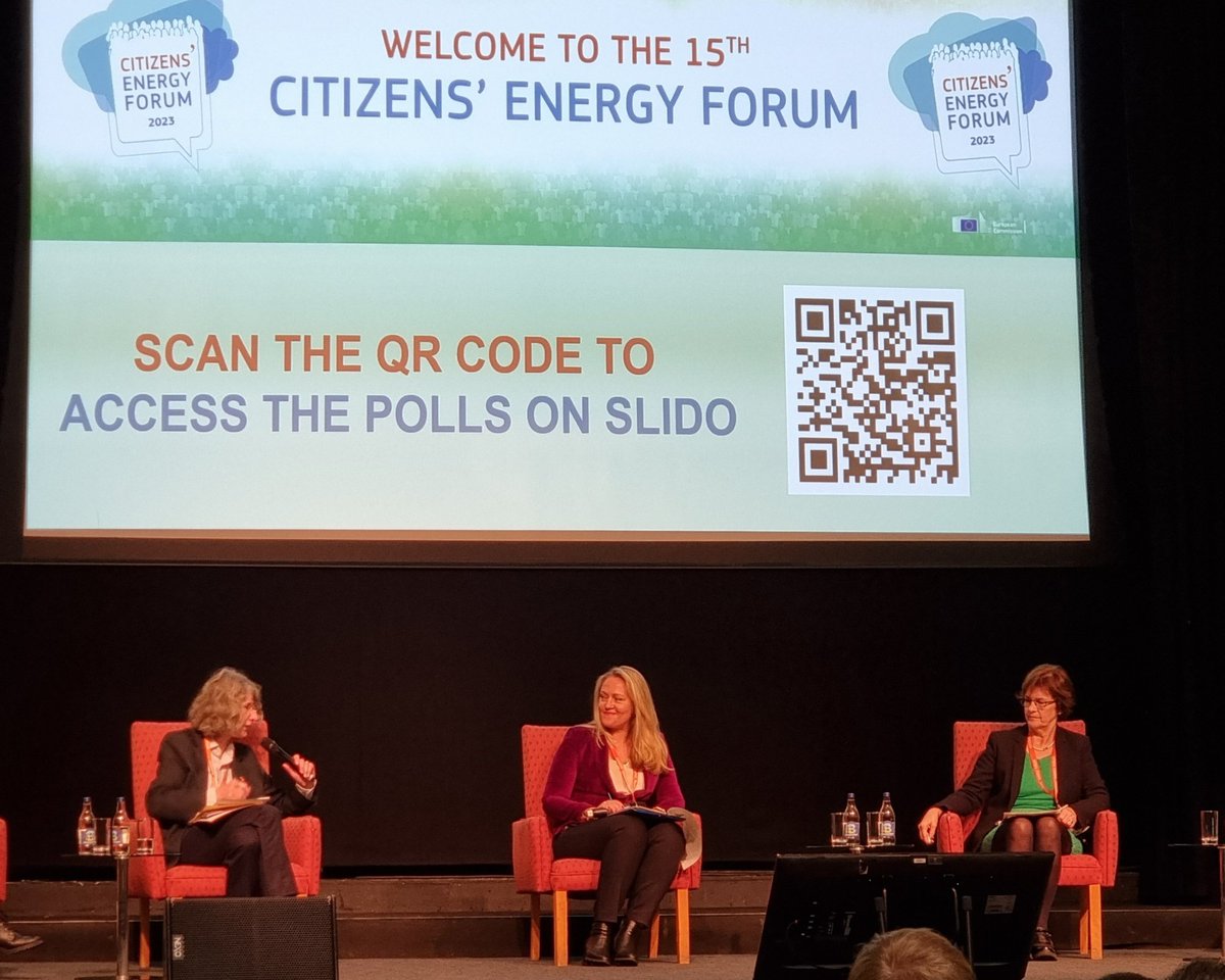 CEERenergy's tweet photo. Today CEER President Annegret Groebel highlighted the role #regulators play in building trust and providing clear information to #consumers. #Empowering consumers during the #energytransition is vital while emergency measures should be temporary. #CitizensEnergyForum https://t.co/B6EE6qKZLs