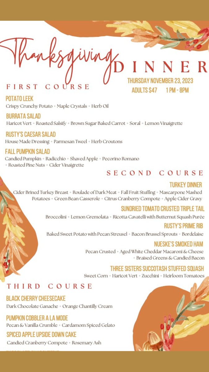 sandkeyresort's tweet photo. No need to grocery shop for #Thanksgiving when you can enjoy a sumptuous dinner at our #RustysBistro Book through #OpenTable https://t.co/DphcPLTdCE