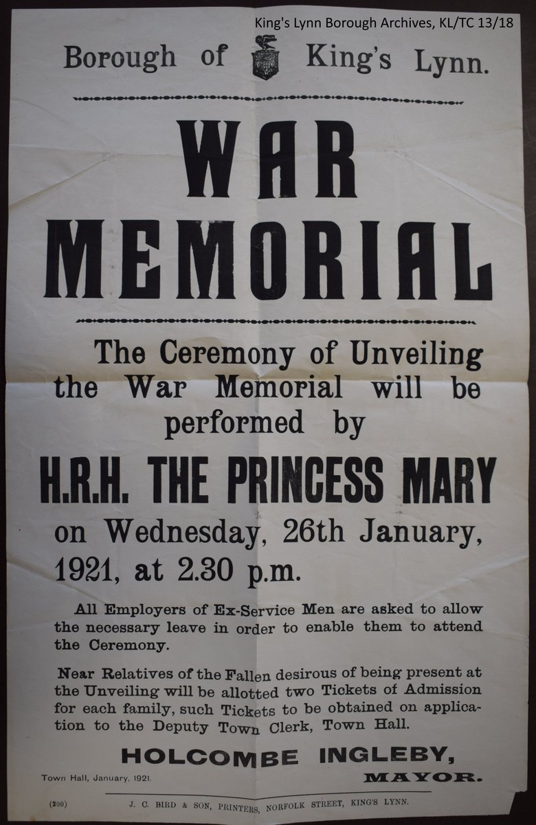 Do you want to know more about the King’s Lynn War Memorial? A video was produced to mark the centenary - youtu.be/mAyBgN487Wk?si… - which explains how the monument was funded, designed and built.