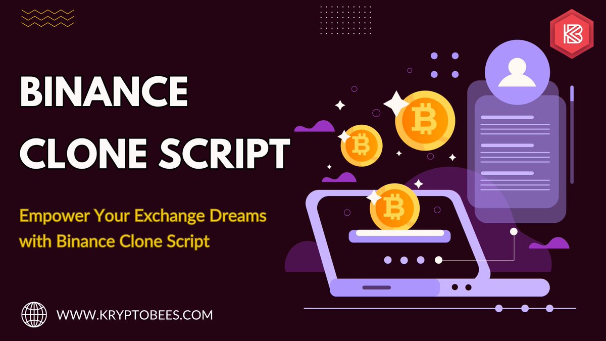kryptobees's tweet image. A Binance clone script is a ready-made software solution that replicates the functionality and features of the popular cryptocurrency exchange, Binance. 
To Know More&amp;gt;&amp;gt;kryptobees.com/binance-clone-…
#BinanceCloneScript #CryptoExchangeSolution #CloneScriptDevelopment